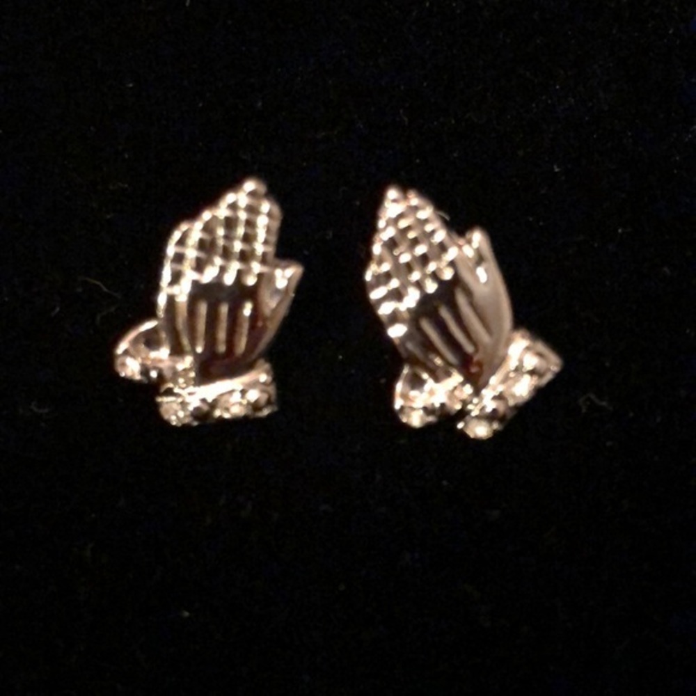 COPY - Praying Hands Earrings‎ Costume Jewelry